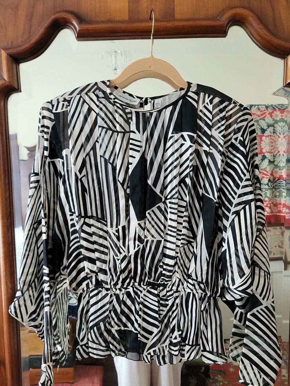 Vintage Adrianna Papell Silk Blouse